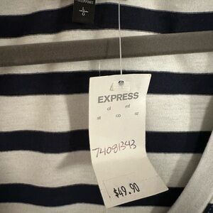 Brand new Express navy and white dress